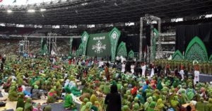 Harlah Ke-73, Muslimat NU Hijaukan Stadion Gelora Bung Karno