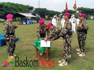 Serah Terima Jabatan Komandan Puslatpurmar 7 Lampon